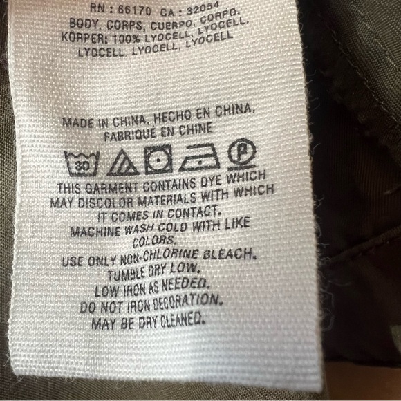 Anthropologie Wrap Dress Olive Green EUC Size 8 - Picture 14 of 16